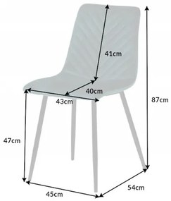 Neînvins Scaun de design Amazon catifea gri