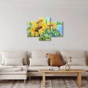 Tablou - Floarea soarelui înflorită (90x60 cm)