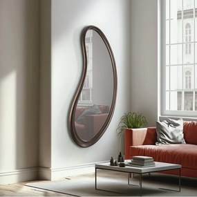 Oglinda de perete decorativa Brigitte bronz inchis