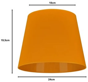 Duolla - Abajur pentru lampă de birou CLASSIC M E27, Ø 24 cm, galben