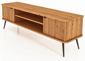 Comodă TV din lemn de stejar 180x57 cm Kula – The Beds