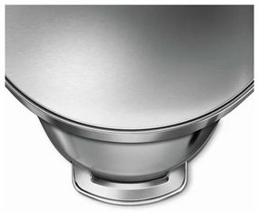 Simplehuman Coș de gunoi cu pedală 45 l, oțel mat