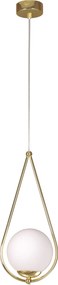 Kaja Neve Gold lampă suspendată 1x40 W alb K-4775