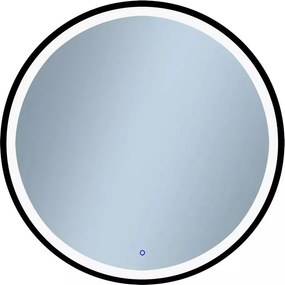 Oglinda cu iluminare Venti Rund Led II 80s cm negru