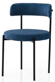 Set de scaune de sufragerie Gini Dark Blue andBlack, 2 buc.