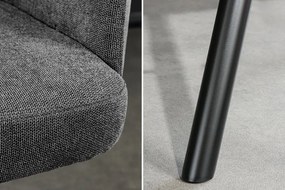 Scaun de bar pivotant BIG GEORGE antracit