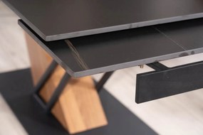Masa extensibila Genesis negru/frasin L180-240 cm