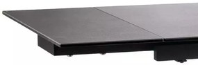 Masa extensibila Salvadore Ceramic II CORSO GREY/negru mat L120-180 cm