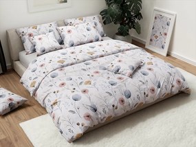 Lenjerie de pat din bumbac ANDER crem Dimensiune lenjerie de pat: 2 buc 70 x 90 cm | 200 x 220 cm