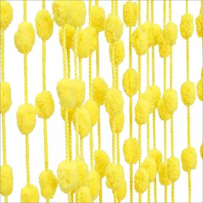 Perdea tip snur Little Balls, Bizzotto, 140x280 cm, galben