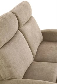 Canapea recliner Oslo 2S stofa bej H100 cm