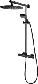 Coloana de dus cu baterie termostatata negru mat FDesign Anima