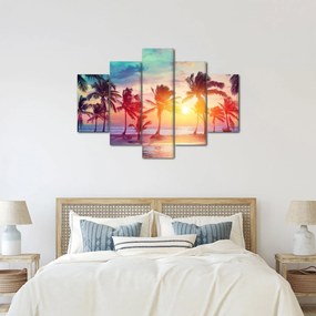Tablou - Apus de soare tropical (150x105 cm)
