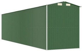 Sopron de gradina, verde, 192x772x223 cm, otel zincat