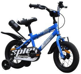 Bicicleta pentru copii NOVOKIDS™ Splend'Or Boom PRO Edition, Cu bidon pentru apa, Roti 12" inch, Maxim 50 kg, Cadru din otel, Roti ajutatoare