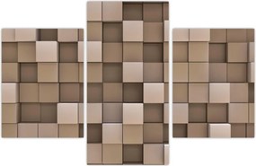 Tablou - Cuburi bej (90x60 cm)