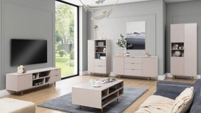 Set mobilier living Newelon I (Cașmir + auriu) . 1105963