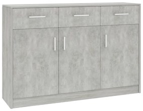 Servanta, gri beton, 110x30x75 cm, PAL Gri beton, 1