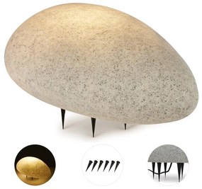 Shiny Nugget, lampă în formă de piatră, lampă de exterior, lampă de grădină, granit