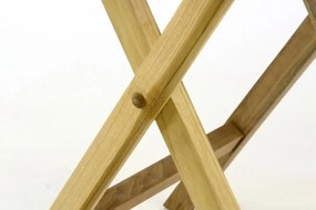 Masă de grădină din lemn de tec DIVERO - 80 cm