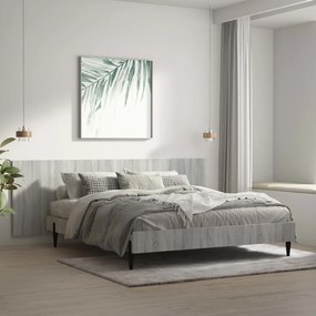 816980 vidaXL Tăblie pat de perete, gri sonoma, 240x1,5x80 cm, lemn compozit