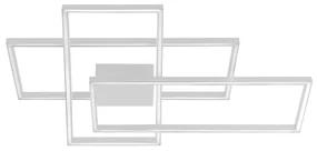 Lustra LED design modern geometric Erick alb
