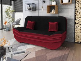 Canapea extensibilă Lehti (Negru + bordo) (cu sp. depozitare). 1105567