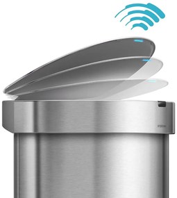 Coș de gunoi cu senzor din oțel inoxidabil 45 l - simplehuman