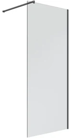 Oltens Bo perete de duș 90 cm negru mat/sticla transparentă 22001300