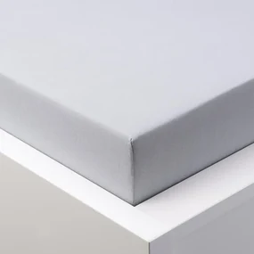 Cearşaf elastic jersey cu elastan gri 180 x 200 cm