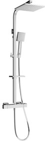 Mexen CQ45 set de duș cu pară de tip ploaie și baterie termostatică, Crom - 772504595-00