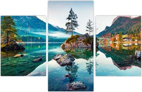 Tablou - Lacul Hintersee, Alpii Bavarezi, Austria (90x60 cm)