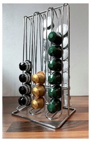 Suport pentru capsule de cafea argintiu – Household Pleasure