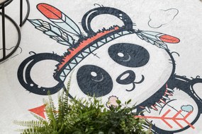 BAMBINO 1129 covor lavabil urs panda pentru copii anti-alunecare - cremă