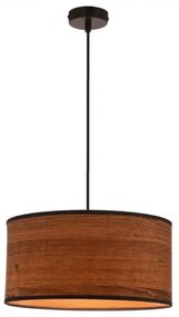 Lustră pe cablu LEGNO 1xE27/40W/230V d. 30 cm maro
