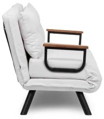 Canapea extensibilă 2 locuri QIRA, albă