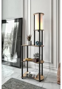 Lampă de podea NOTO cu polițe 1xE27/40W/230V bej/negru