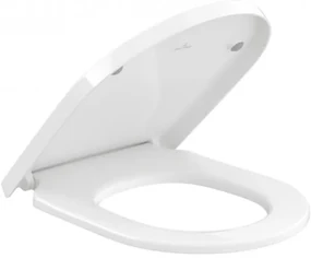 Capac WC, Villeroy&Boch Subway 3.0, cu inchidere lenta, Alb Alpin, 8M42S101