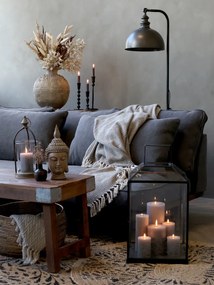 Canapea premium, 2 locuri, bumbac si iuta, Country Chic