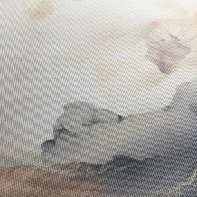 Tablou - Munte abstracție cu textura de marmură (cu ceas) (90x30 cm)