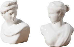 Set sare si piper, din portelan, Bust