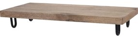 Tavă de servit, lemn de Mango, 39 x 19 cm