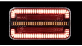 Lampă LED combinată cu semnalizator de direcție dinamic LED/12-24V IP65