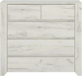 Comoda ANGEL TIP 43, alb, PAL melaminat, 84x40x77 cm