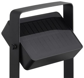 Stalp solar cu senzor de miscare, protectie IP44, Saulio negru