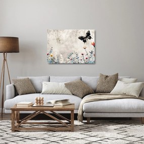 Tablou pe sticlă - Pajiște în beton (70x50 cm)