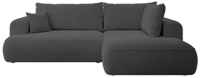 Colțar Olivo II (D) (gri închis + negru). 1099262