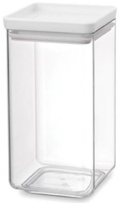 Borcan pentru depozitare Brabantia Tasty+ 1001157, 1,6 l, Transparent/ Gri deschis