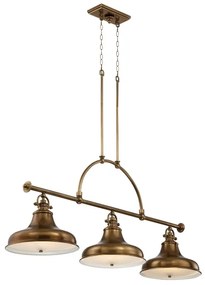 Lustră pe lanț EMERY 3xE27/100W/230V bronz Quoizel