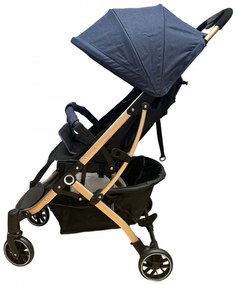 Carucior sport cu pliere compacta tip troller, usor de manevrat si depozitat, 6-36 luni Albastru CPC-43-albastru